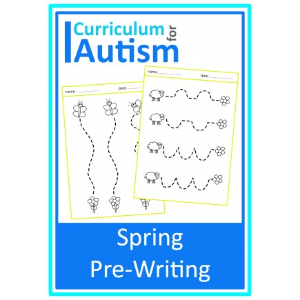 Spring Theme Pre-Writing Worksheets 